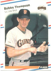 1988 Fleer Baseball Cards      098      Robby Thompson